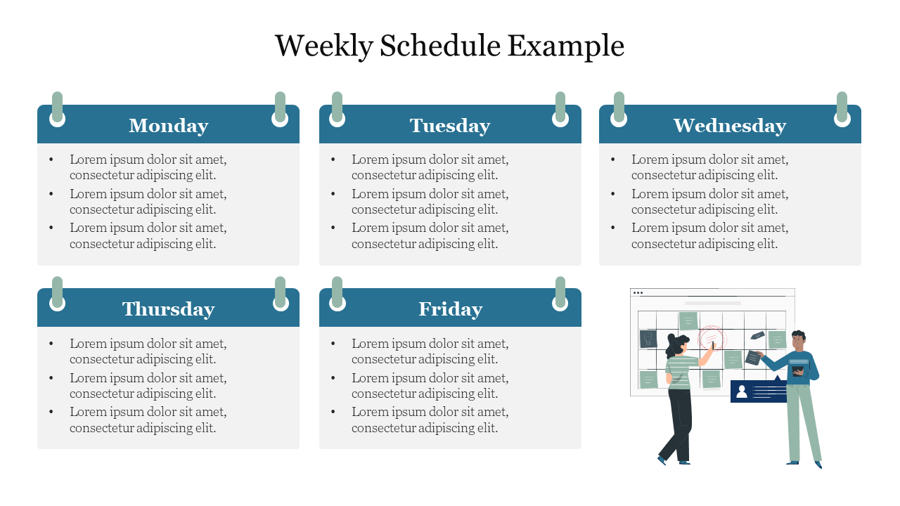 Weekly Schedule Example